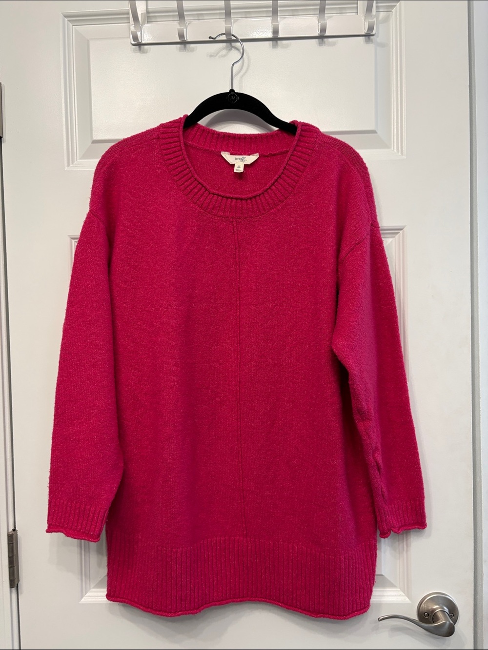 Terra & Sky Women's Fuchsia Crewneck Sweater